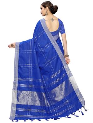 checkered chettinad saree with blouse - 17611413 - Standard Image - 2