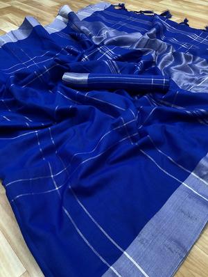 checkered chettinad saree with blouse - 17611413 - Standard Image - 4