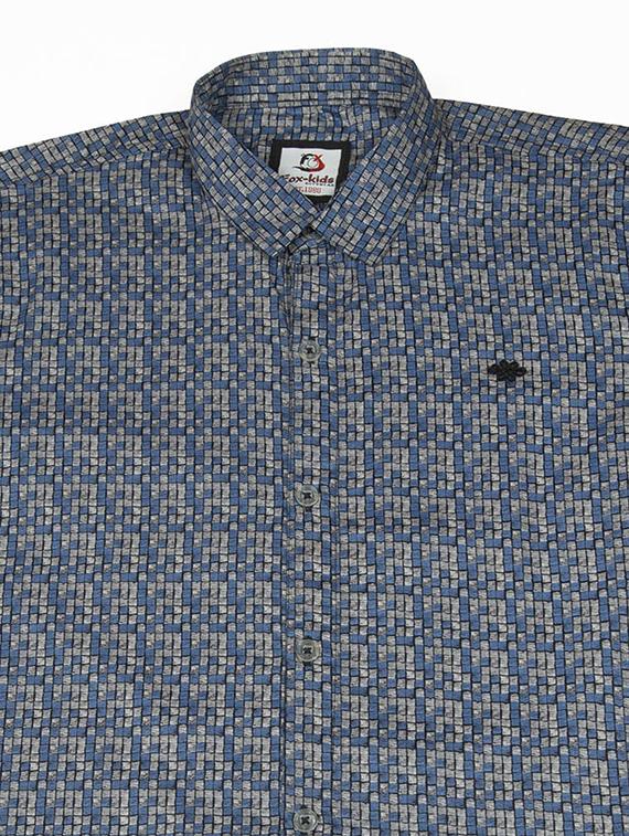 blue cotton shirt - 17611764 - Zoom Image - 3