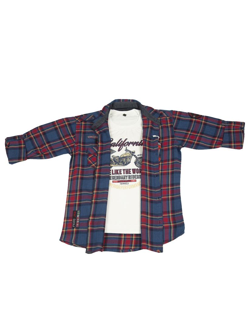 red cotton shirt - 17611768 - Zoom Image - 1