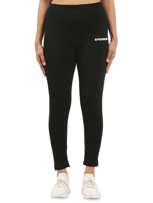 high rise solid sports legging - 17612026 - Standard Image - 1