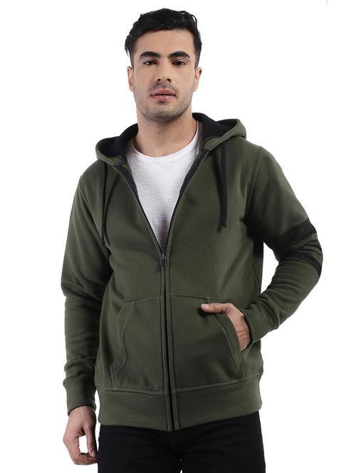 olive green taped sweatshirt - 17612031 - Very Small Image - 1