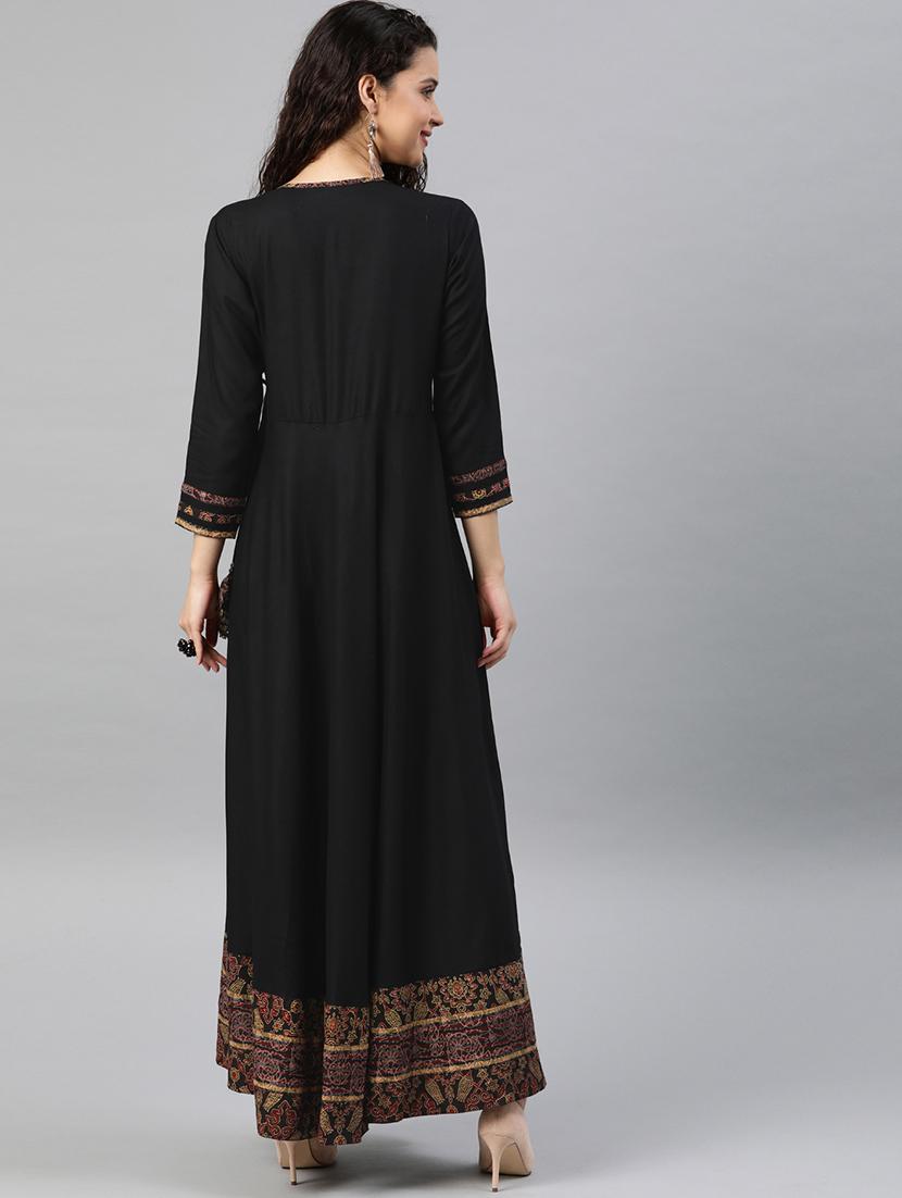solid angrakha kurta - 17612621 - Zoom Image - 3