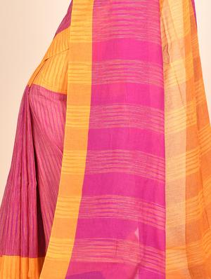 self design handloom saree - 17612736 - Standard Image - 3