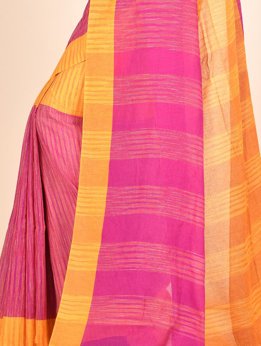 self design handloom saree - 17612736 - Zoom Image - 3
