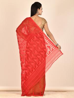 self design woven saree - 17612746 - Standard Image - 2