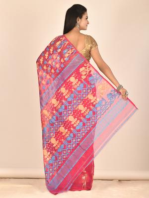self design woven saree - 17612750 - Standard Image - 2