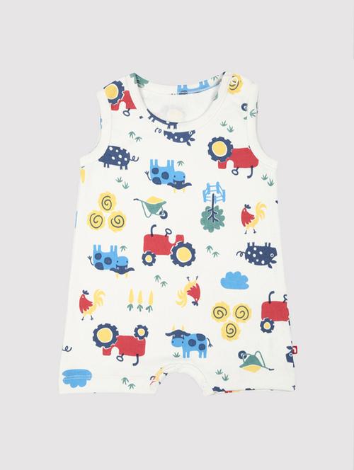 white cotton rompers onesies and romper - 17612926 - Very Small Image - 1