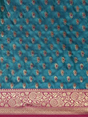 zari kanjivaram saree with blouse - 17613011 - Standard Image - 5
