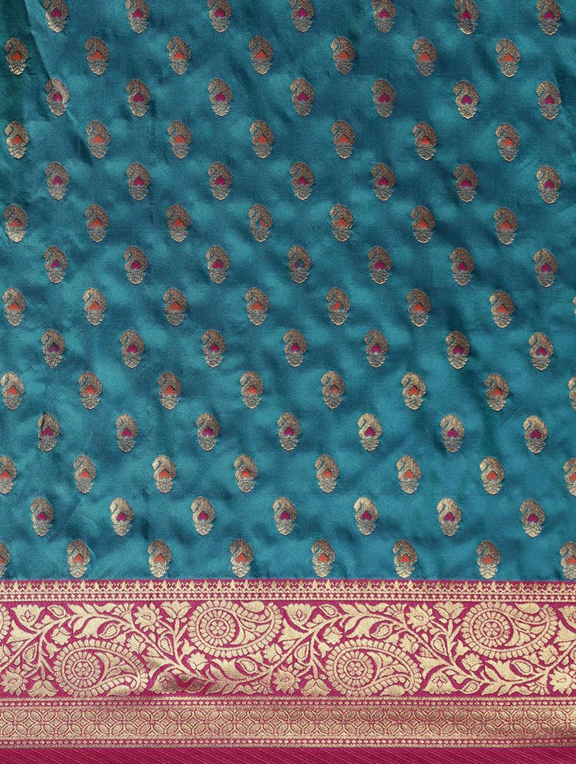 zari kanjivaram saree with blouse - 17613011 - Zoom Image - 5