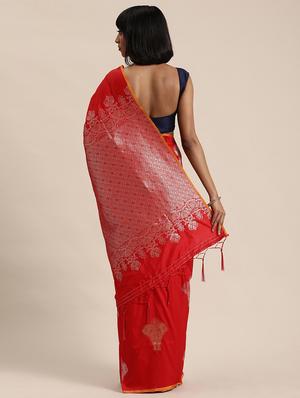 zari kanjivaram saree with blouse - 17613016 - Standard Image - 2