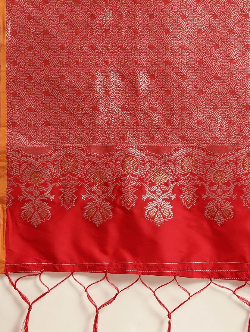 zari kanjivaram saree with blouse - 17613016 - Zoom Image - 4