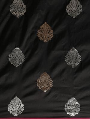 zari kanjivaram saree with blouse - 17613021 - Standard Image - 3