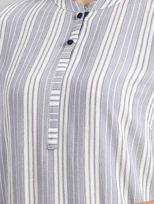 striped straight kurta - 17613239 - Standard Image - 5