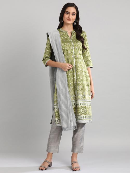 printed straight kurta - 17613249 - Standard Image - 1