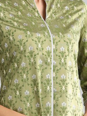 printed straight kurta - 17613249 - Standard Image - 4