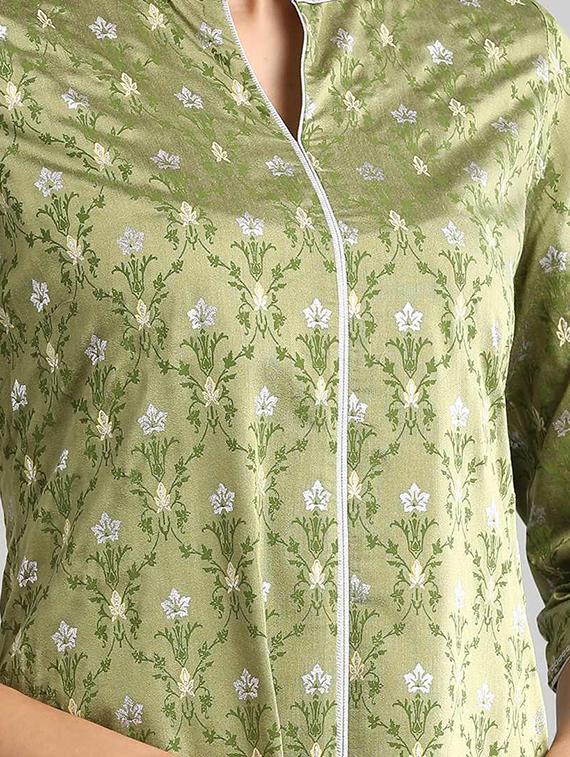 printed straight kurta - 17613249 - Zoom Image - 4