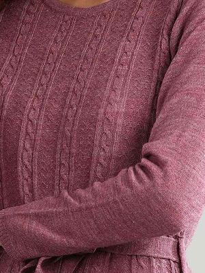 purple synthetic straight kurta - 17613304 - Standard Image - 4