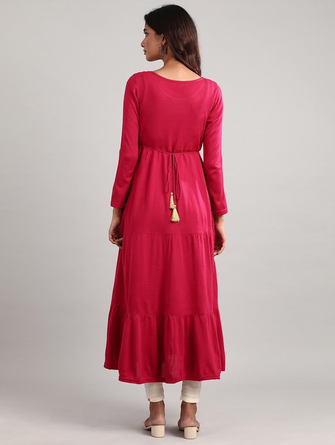 self design tiered kurta - 17613305 - Zoom Image - 3
