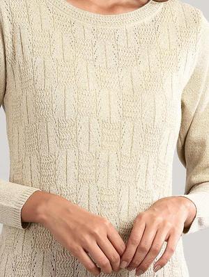 beige synthetic straight kurta - 17613306 - Standard Image - 5
