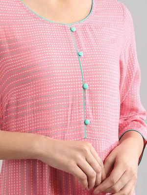 printed flared kurta - 17614149 - Standard Image - 4