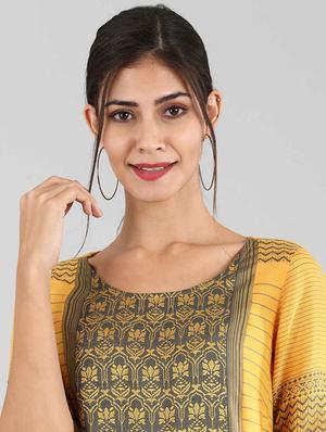 printed straight kurta - 17614170 - Standard Image - 4