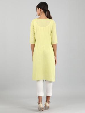 solid straight kurta - 17614173 - Standard Image - 3