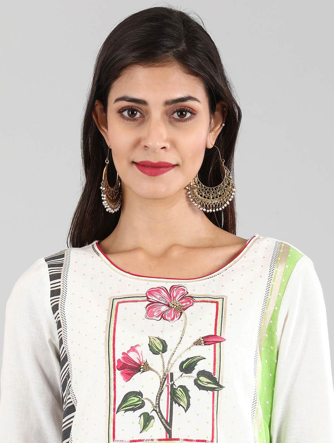 offwhite viscose straight kurta - 17614249 - Zoom Image - 4