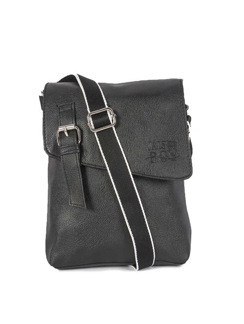 black leatherette (pu) messenger messengerbag - 17614398 - Standard Image - 1