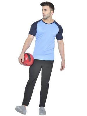 light blue color block raglan t-shirt - 17614753 - Standard Image - 4