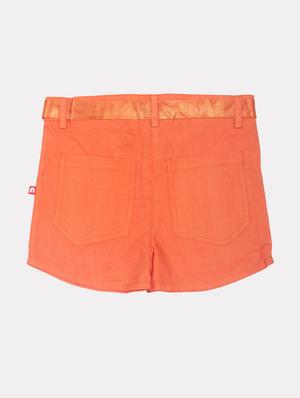 orange cotton shorts & three fourth - 17614925 - Standard Image - 2