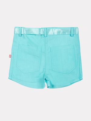 light blue cotton shorts & three fourth - 17614927 - Standard Image - 2