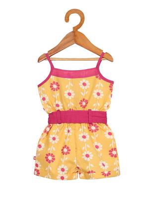 yellow cotton playsuits twin sets & jump suit - 17615037 - Standard Image - 2