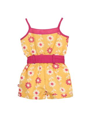 yellow cotton playsuits twin sets & jump suit - 17615037 - Standard Image - 3