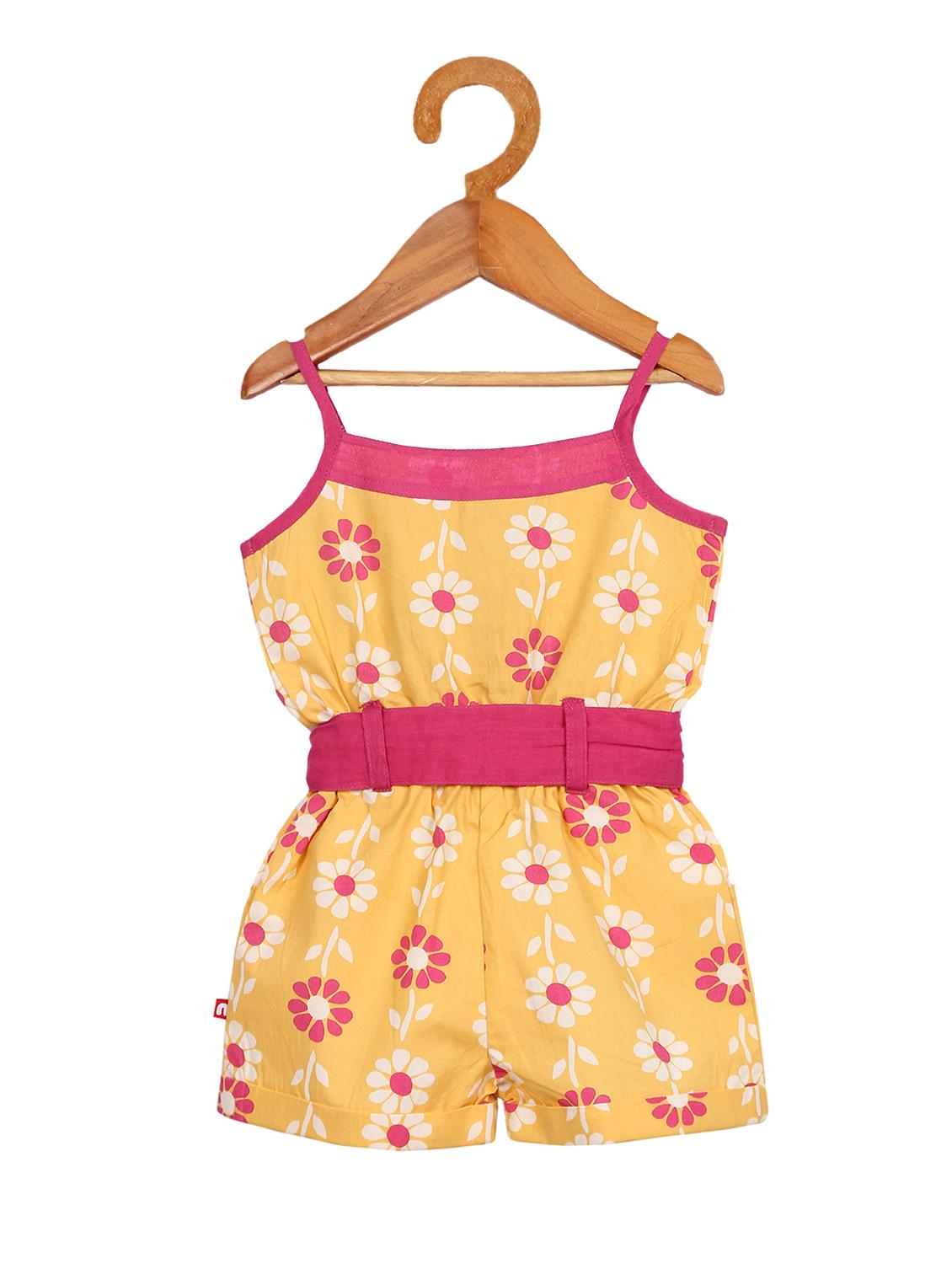 yellow cotton playsuits twin sets & jump suit - 17615037 - Zoom Image - 2