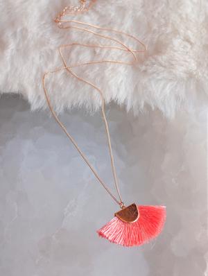gold metal chain necklace - 17615040 - Standard Image - 2