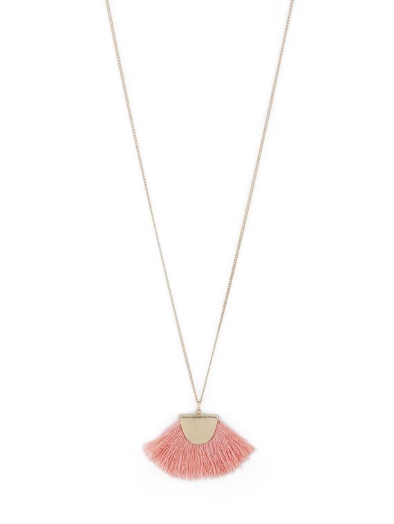 gold metal chain necklace - 17615040 - Zoom Image - 3
