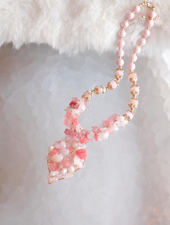 white metal statement necklace - 17615044 - Zoom Image - 1