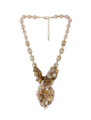 white metal statement necklace - 17615045 - Standard Image - 4