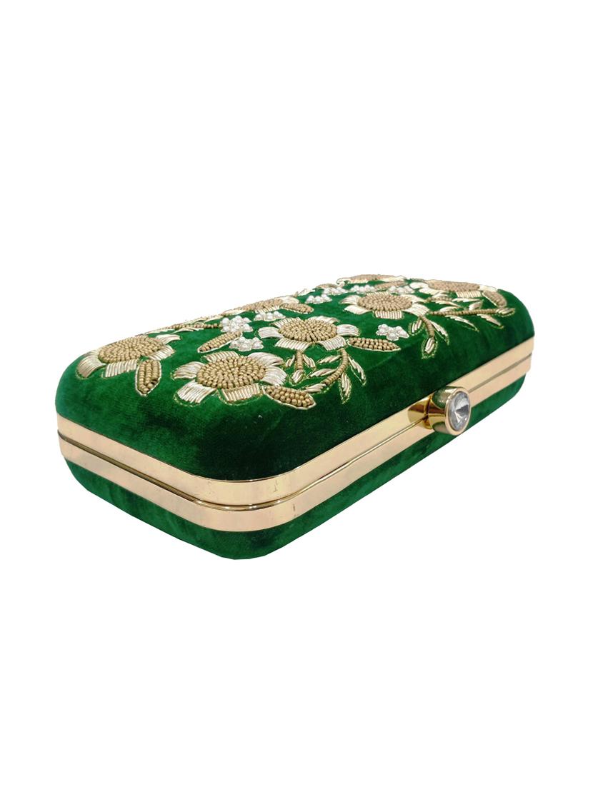 green velvet box clutch - 17615372 - Zoom Image - 6