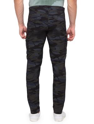 navy blue camouflage cargo trouser - 17615471 - Standard Image - 3