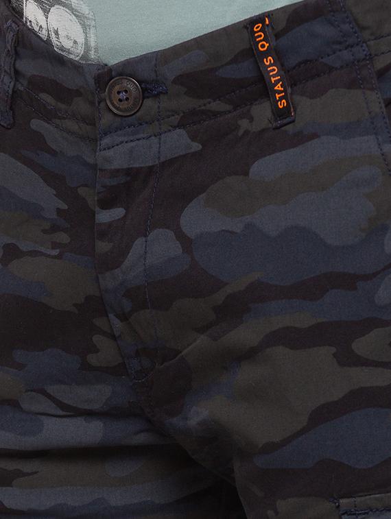 navy blue camouflage cargo trouser - 17615471 - Zoom Image - 5