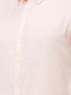 beige self design casual shirt - 17615480 - Standard Image - 5