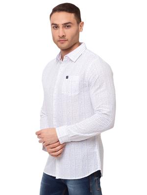 white striped casual shirt - 17615485 - Standard Image - 2