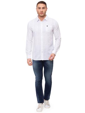 white striped casual shirt - 17615485 - Standard Image - 4