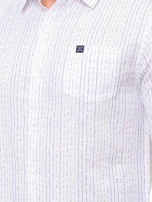 white striped casual shirt - 17615485 - Standard Image - 5