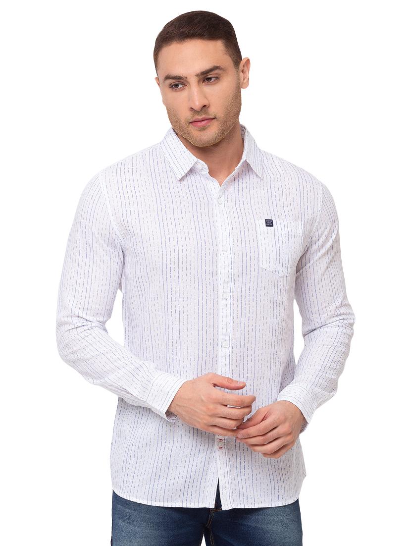 white striped casual shirt - 17615485 - Zoom Image - 1