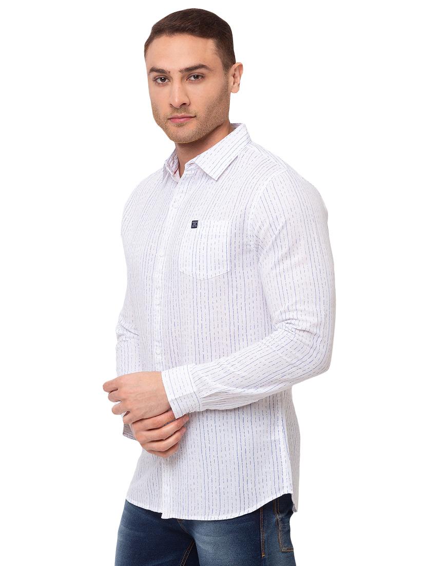 white striped casual shirt - 17615485 - Zoom Image - 2