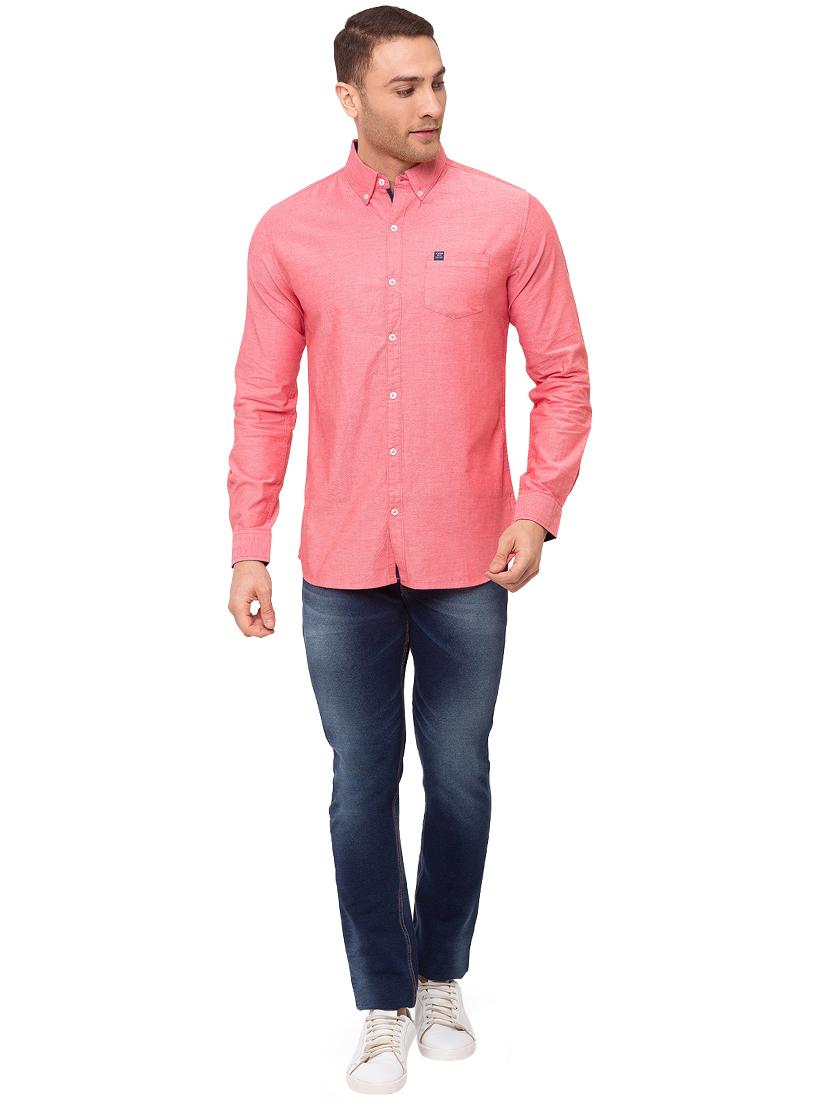 pink solid casual shirt - 17615487 - Zoom Image - 4