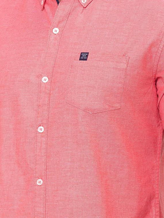 pink solid casual shirt - 17615487 - Zoom Image - 5